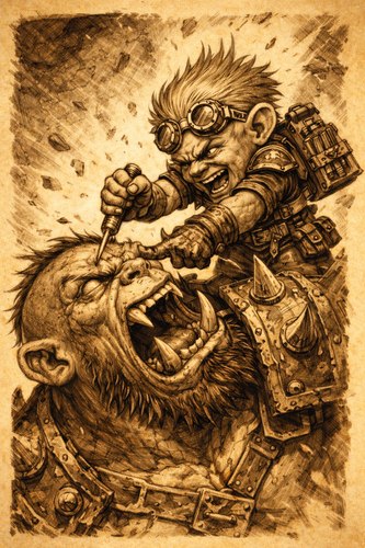 Gnome strikes orc with precision.png