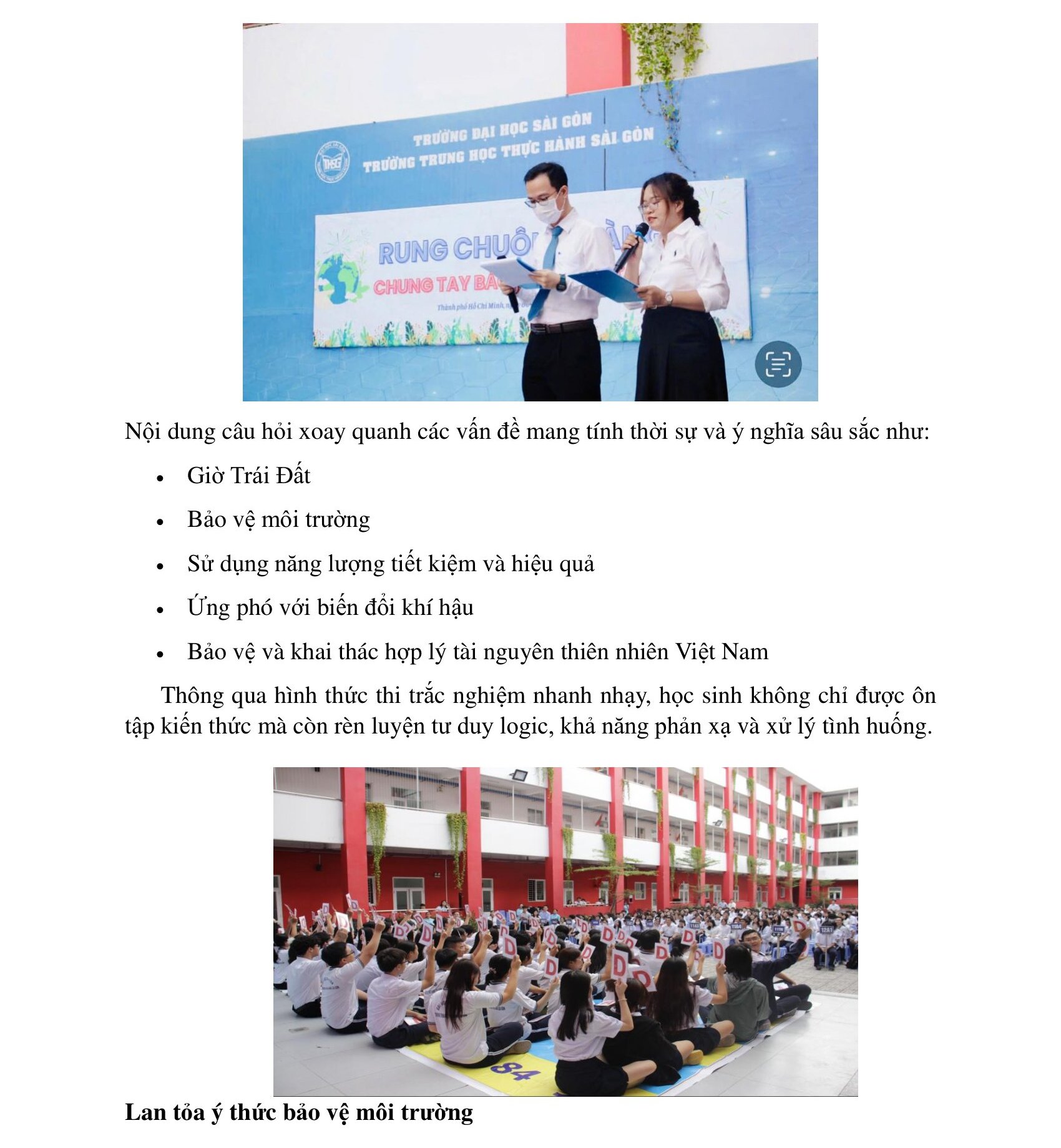 Bài đăng web Rung chuông vàng 2