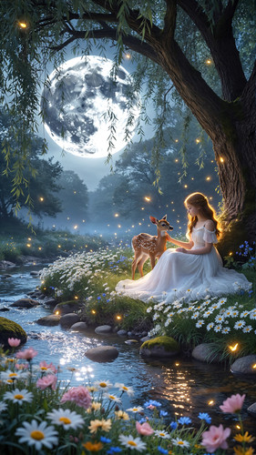 Vino anime girl in a flowing white dress sitting beneath a great willo 6a2cadbe 84f9 456d 893e 2682f.jpg