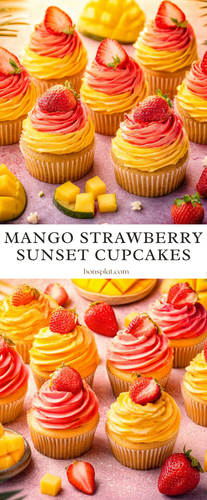 Mango Strawberry Sunset Cupcakes Recipe.png