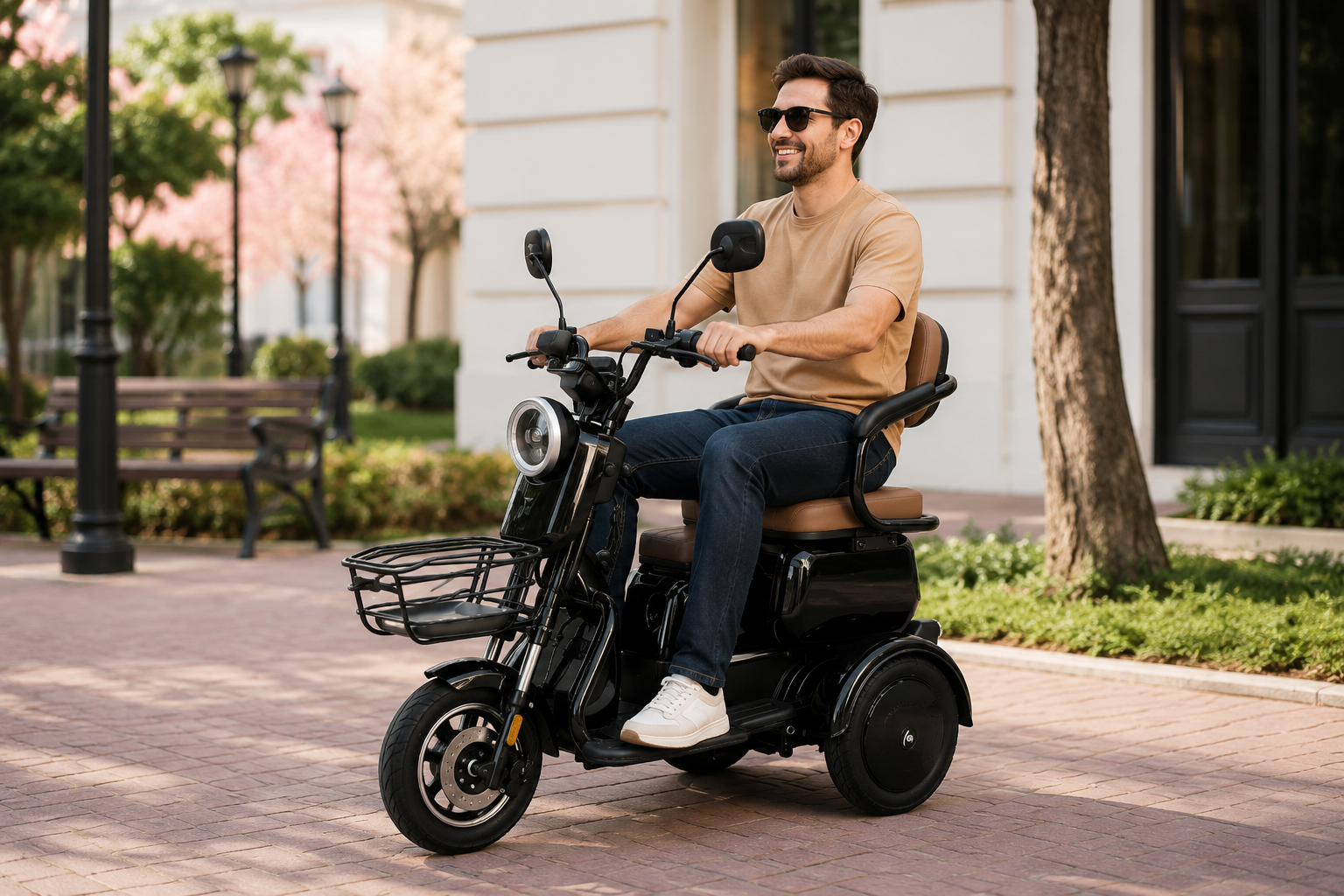 Side profile of the V-Cruiser, designed for long-distance comfort.