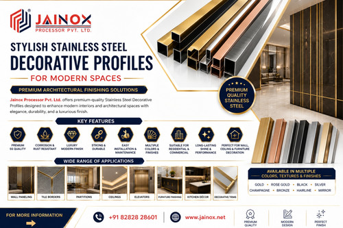 Stylish Stainless Steel Decorative Profiles for Modern Spaces Jainox Engineering.jpg