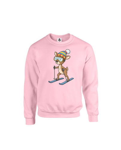 c651 ski reindeer+Sweat Baby Pink.jpg