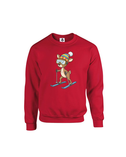 c651 ski reindeer+Sweat Red.jpg