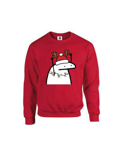 c654 doodle christmas stickman+Sweat Red.jpg