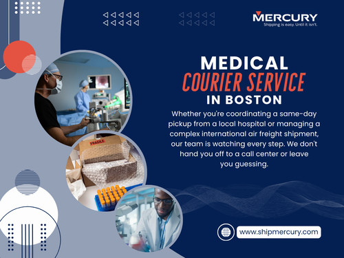 You’ve probably noticed how standard deliveries allow flexibilityrescheduling, rerouting, delays. Medical logistics doesn’t offer that luxury.
Every shipment handled through Medical Courier Service in Boston is treated as time-sensitive and condition-critical.
Most people don’t realize that medical courier services aren’t just about transportationthey’re about compliance. Chain-of-custody documentation, handling protocols, and delivery verification are all part of the process.

Click here for more information: https://www.shipmercury.com/location/medical-courier-service-boston

Address: 61 Batterymarch St 1st Floor, Boston, MA 02110, United States
Phone: +1-617-723-5205
Email: support@shipmercury.com

Find Us On Google Maps: https://maps.app.goo.gl/ndWwnbPQDhuksmoq8

Read Our Blog:
https://medium.com/@shipmercuryservice/about
https://shipmercury.wordpress.com
https://shipmercuryservice.mystrikingly.com

More Links:
https://heylink.me/shipmercury/
https://campsite.bio/shipmercury
https://disqus.com/by/shipmercuryma/about/
https://www.magcloud.com/user/shipmercury
https://gravatar.com/shipmercury