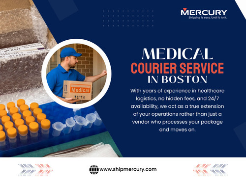 You’ve probably noticed how standard deliveries allow flexibilityrescheduling, rerouting, delays. Medical logistics doesn’t offer that luxury.
Every shipment handled through Medical Courier Service in Boston is treated as time-sensitive and condition-critical.
Most people don’t realize that medical courier services aren’t just about transportationthey’re about compliance. Chain-of-custody documentation, handling protocols, and delivery verification are all part of the process.

Click here for more information: https://www.shipmercury.com/location/medical-courier-service-boston

Address: 61 Batterymarch St 1st Floor, Boston, MA 02110, United States
Phone: +1-617-723-5205
Email: support@shipmercury.com

Find Us On Google Maps: https://maps.app.goo.gl/ndWwnbPQDhuksmoq8

Read Our Blog:
https://medium.com/@shipmercuryservice/about
https://shipmercury.wordpress.com
https://shipmercuryservice.mystrikingly.com

More Links:
https://heylink.me/shipmercury/
https://campsite.bio/shipmercury
https://disqus.com/by/shipmercuryma/about/
https://www.magcloud.com/user/shipmercury
https://gravatar.com/shipmercury