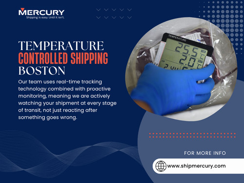 Temperature Controlled Shipping in Boston handles the most vulnerable phase: transit between locations. This is where environmental variablestraffic, weather, delaysstart to interfere.
You’ve probably noticed how unpredictable urban logistics can be. Now imagine that unpredictability applied to a shipment that must stay within a narrow temperature range at all times.

Click here for more information:
https://www.shipmercury.com/location/temperature-controlled-shipping-boston

Address: 61 Batterymarch St 1st Floor, Boston, MA 02110, United States
Phone: +1-617-723-5205
Email: support@shipmercury.com

Find Us On Google Maps: https://maps.app.goo.gl/ndWwnbPQDhuksmoq8

Read Our Blog:
https://medium.com/@shipmercuryservice/about
https://shipmercury.wordpress.com
https://shipmercuryservice.mystrikingly.com

More Links:
https://heylink.me/shipmercury/
https://campsite.bio/shipmercury
https://disqus.com/by/shipmercuryma/about/
https://www.magcloud.com/user/shipmercury
https://gravatar.com/shipmercury