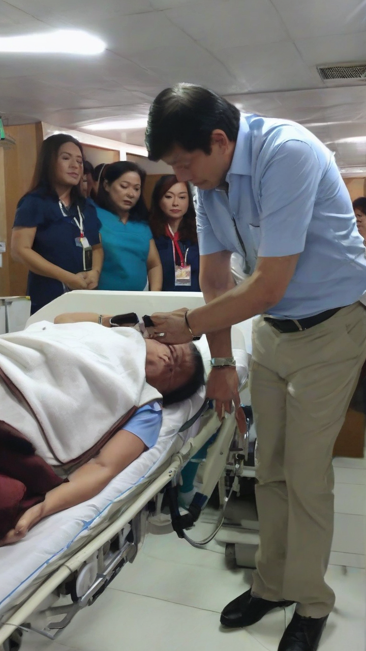 Marcos inspects Pasig hospital
