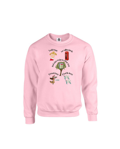 c656 12 days xmas joke+Sweat Baby Pink.jpg