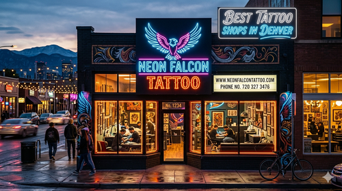 Best Tattoo Shop in  Denver | Neon Falcon Tattoo Studio.png