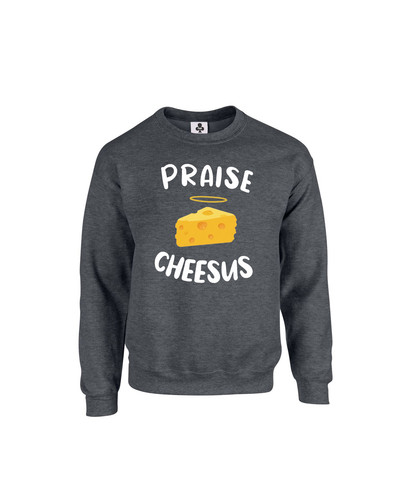 c644 praise cheesus+Sweat Dark Heather.jpg