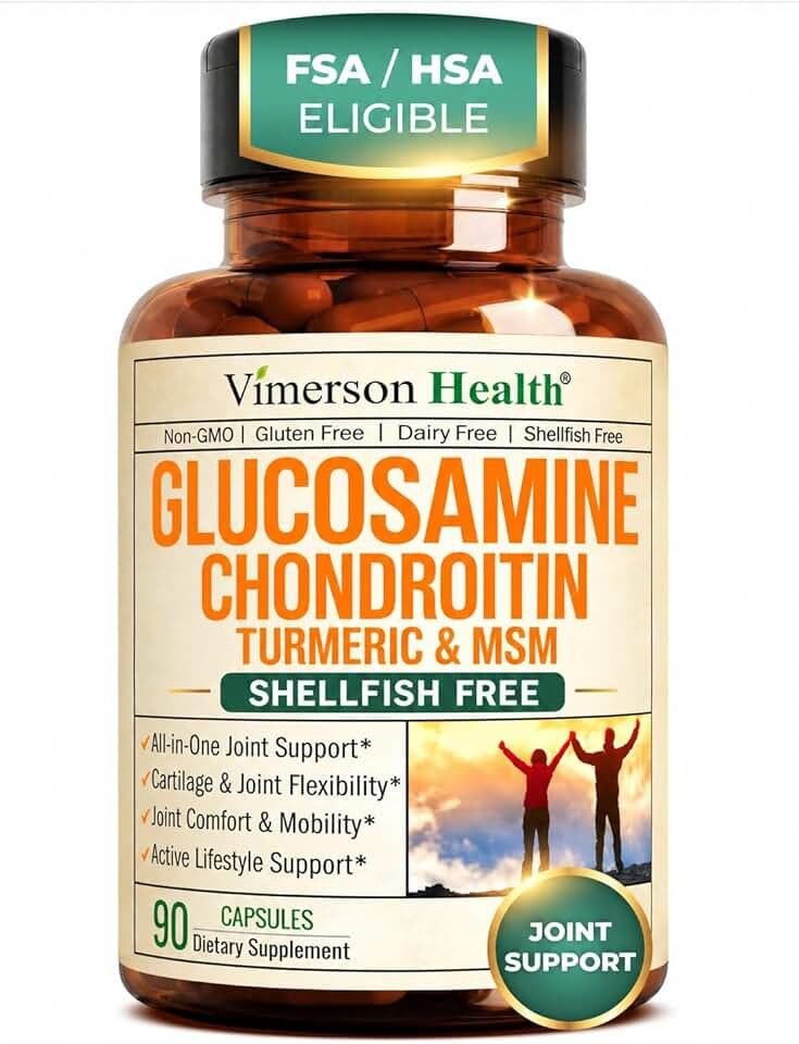 Glucosamine Chondroitin MSM – Joint Support Supplement for Women and Men