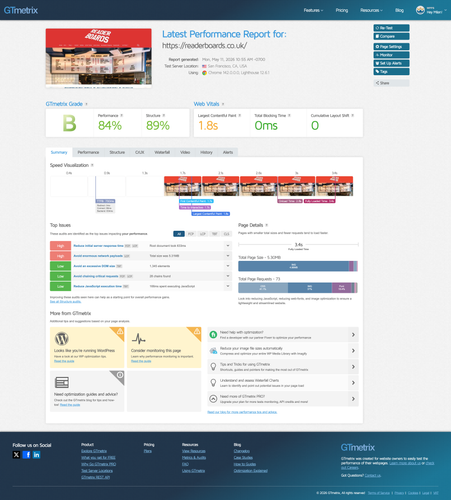 screencapture gtmetrix reports readerboards co uk ZCyRt2aw 2026 05 11 20 03 26.png