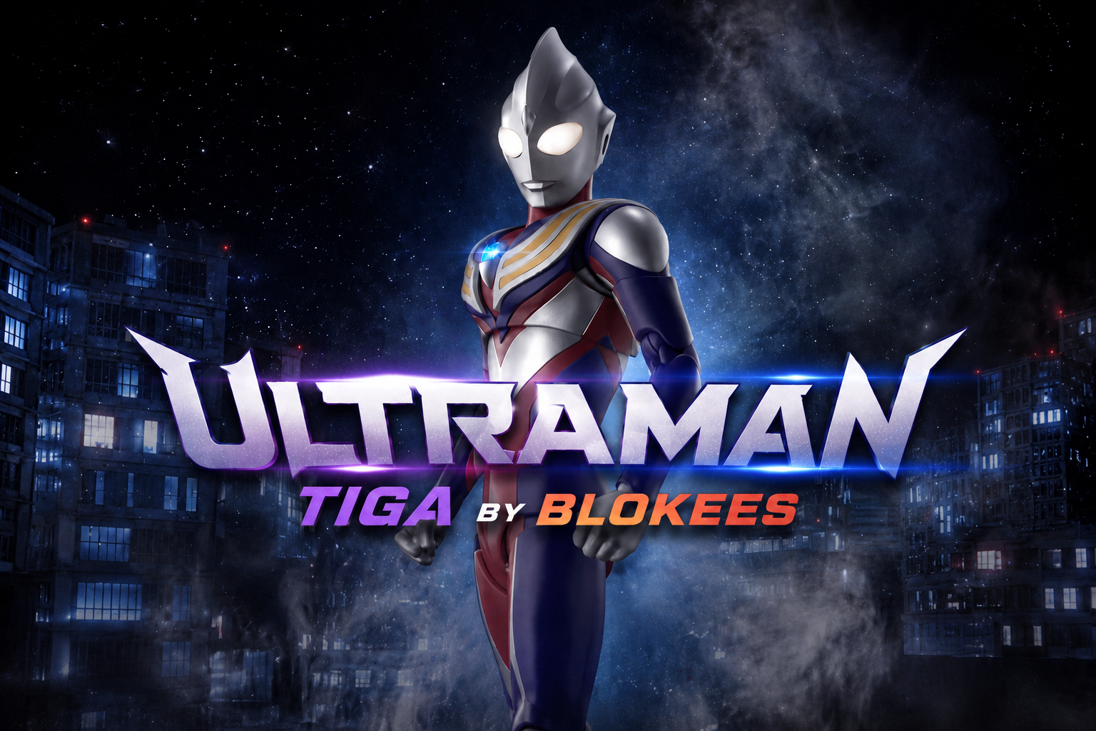 The Light of Tiga Powers Up in Blokees Legend Edition 08