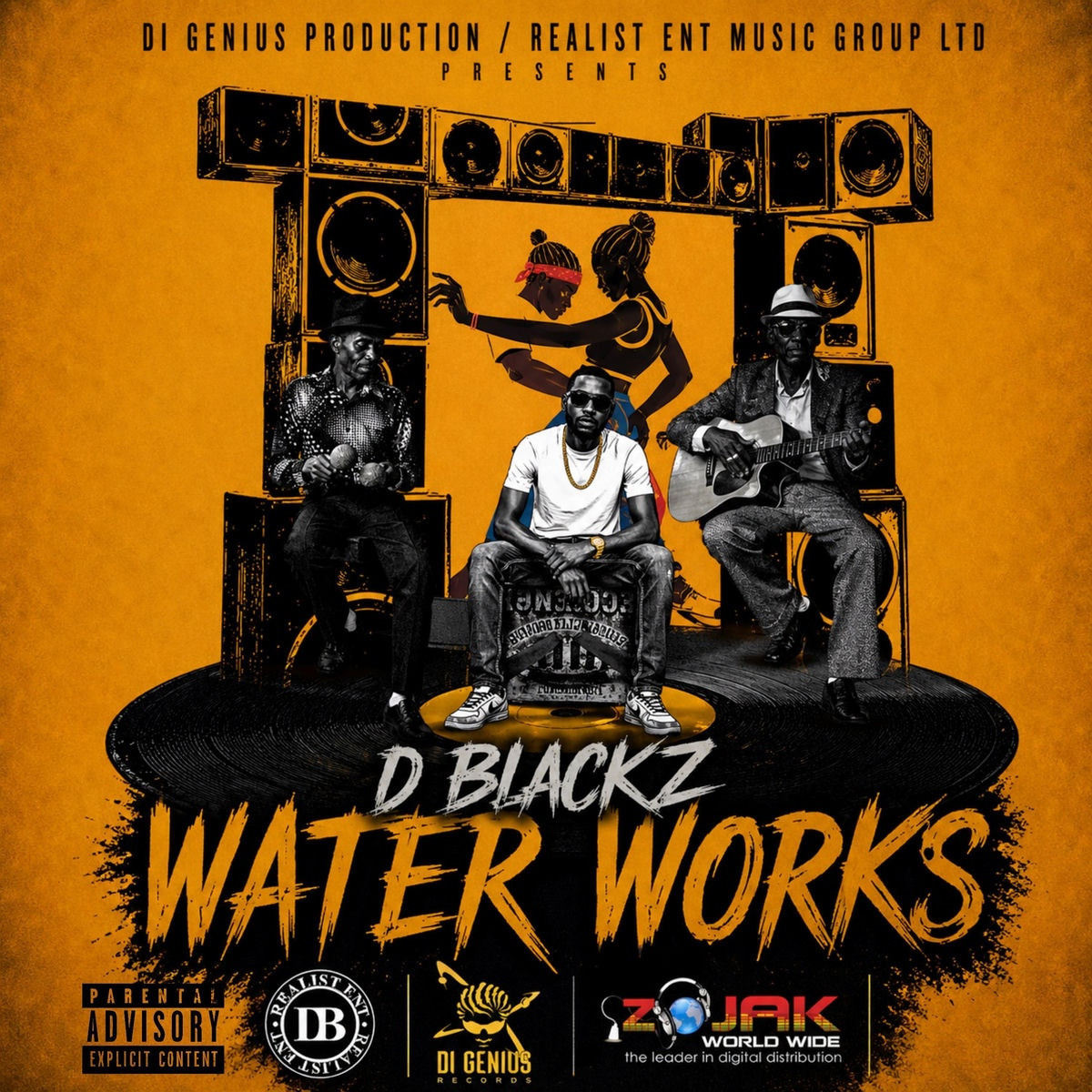 D Blackz, Di Genius - Water Works (Hill &amp; Gully Riddim)