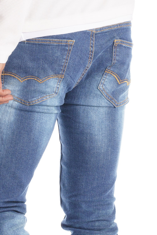 Mens Stretch Denim Jeans Slim Fit Pants.jpg