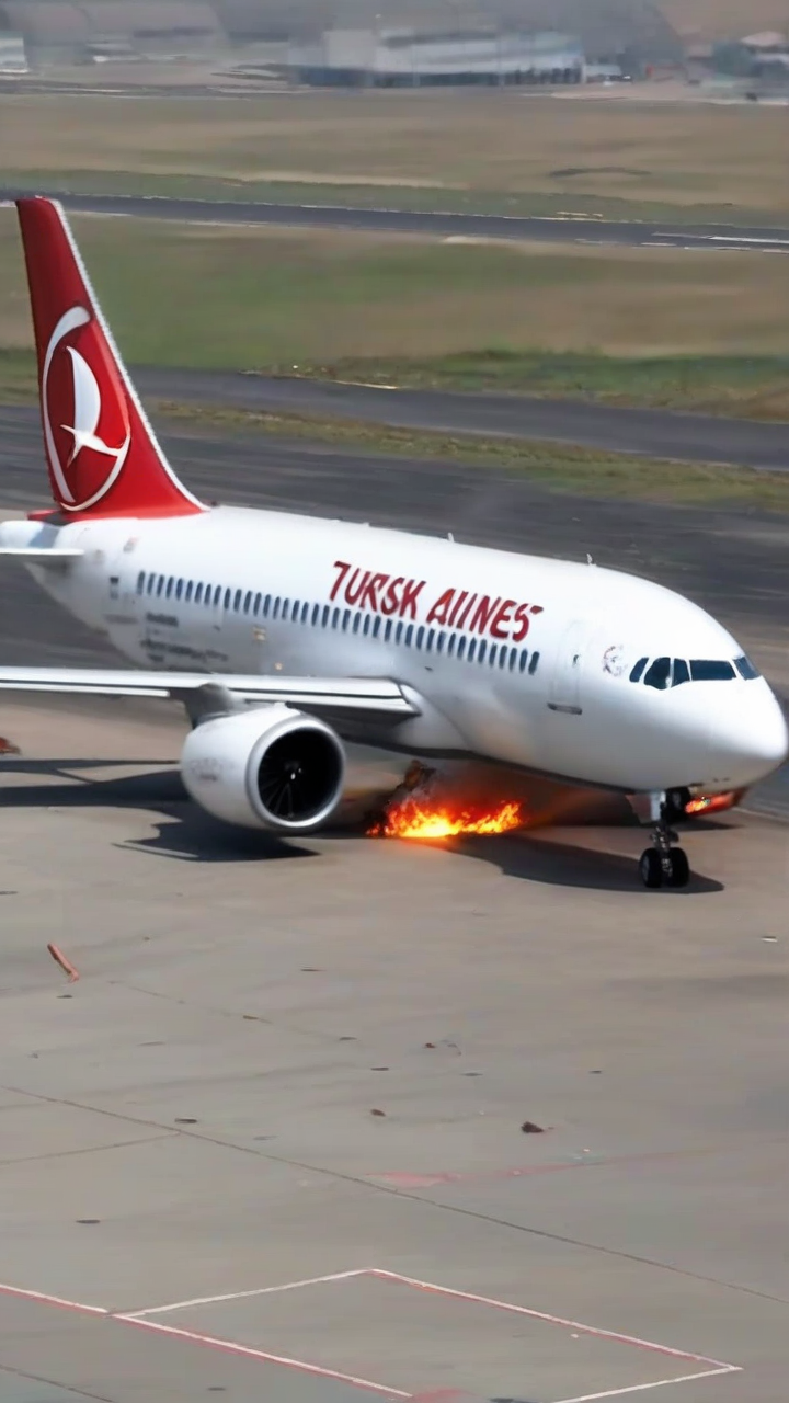 Turkish Airlines plane catches fire at Nepal airport, passengers safe