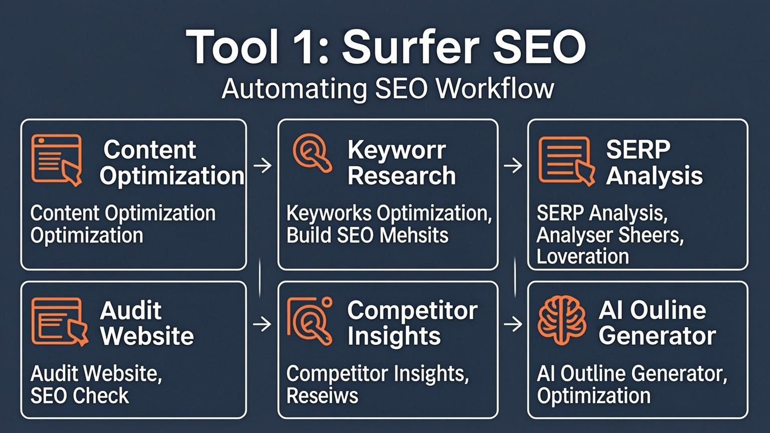 list visual: Tool 1: Surfer SEO