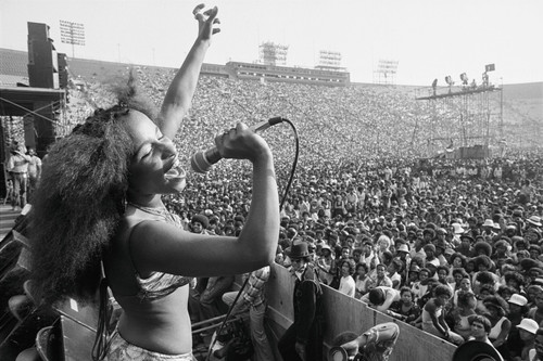 Chaka Khan at the Los Angeles Memorial Coliseum, June 1977, by Bruce Talamon..jpg