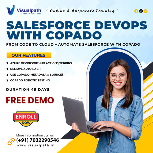 Visualpath offers Salesforce DevOps Training to help you master modern DevOps practices for Salesforce environments. Salesforce DevOps Certification covers version control, CI/CD pipelines, and automation tools in detail. Salesforce DevOps Training In Chennai helps you gain real-time experience through live projects. Available for India, USA, UK, Canada, Dubai, Australia, and globally. Call +91-7032290546.

Website: https://www.visualpath.in/online-salesforce-devops-training.html
WhatsApp: https://wa.me/c/917032290546
Visit Blog: https://visualpathblogs.com/category/salesforce-devops-with-copado/