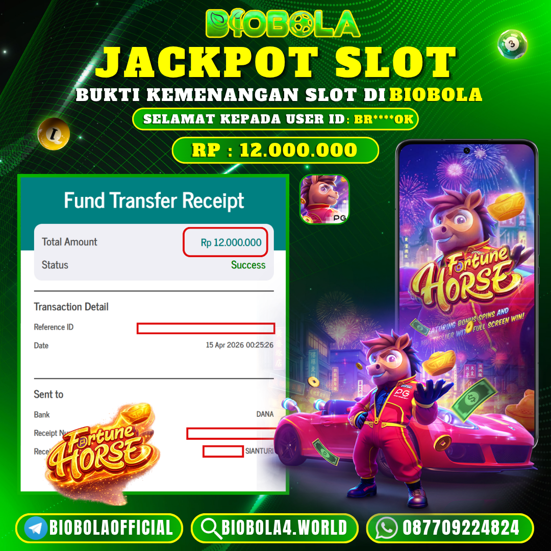 JP FORTUNE HORSE 12 JT BIOBOLA DI BAYAR LUNAS !!