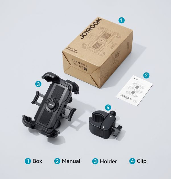 Joyroom Motorcycle Phone Mount – Anti-Vibration Bike Holder for Safe Riding!