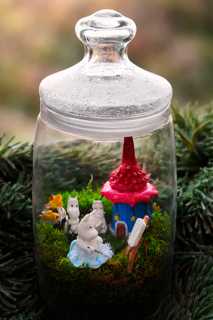 Семейная сцена муми-троллей