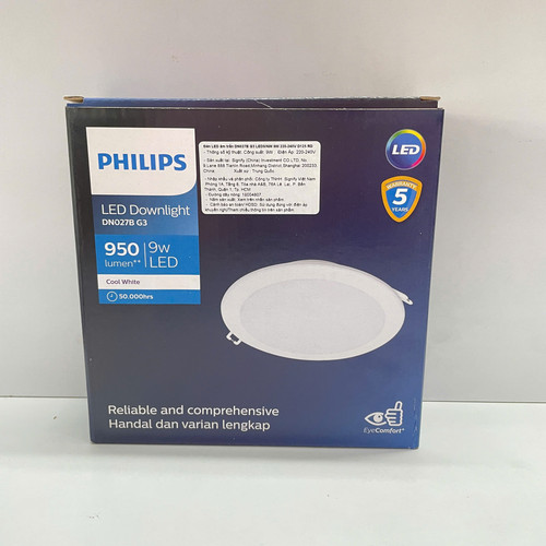 den downlight am tran tron led philips dn027b g3 led9nw 9w 220 240v d125 rd 4000k 950lm cool white 5.jpg