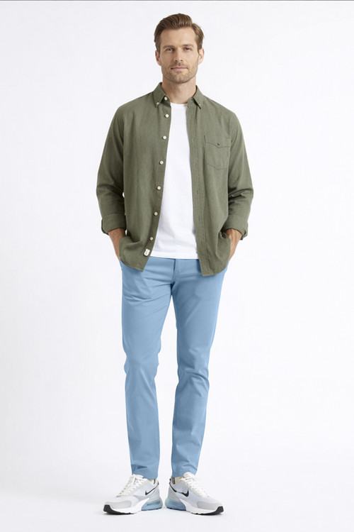 Mens Athletic Fit Flat Front Casual Stretch Cotton Classic Essential Chino Pants Full.jpg