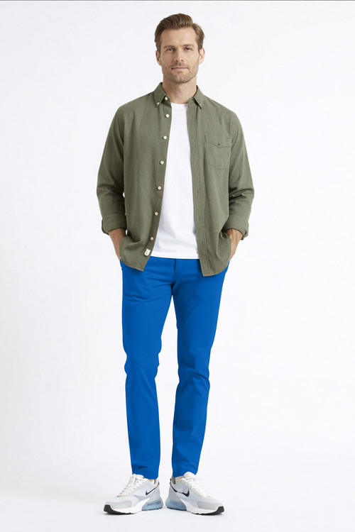 Mens Athletic Fit Flat Front Casual Stretch Cotton Classic Essential Chino Pants Full.jpg