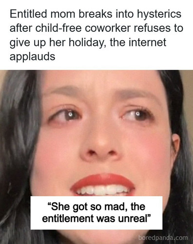 childfree woman refused give up vacation week coworker with kids evmariexo.jpg