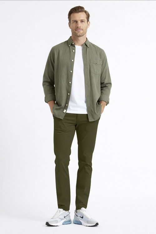 Mens Athletic Fit Flat Front Casual Stretch Cotton Classic Essential Chino Pants Full.jpg