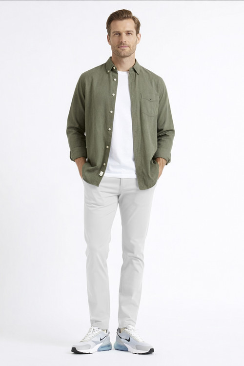 Mens Athletic Fit Flat Front Casual Stretch Cotton Classic Essential Chino Pants Full.jpg