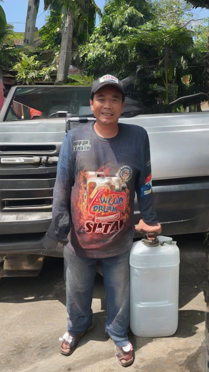 ‘Nagulat si Tatay’ Man surprised with full tank of fuel instead of P100 in Laguna