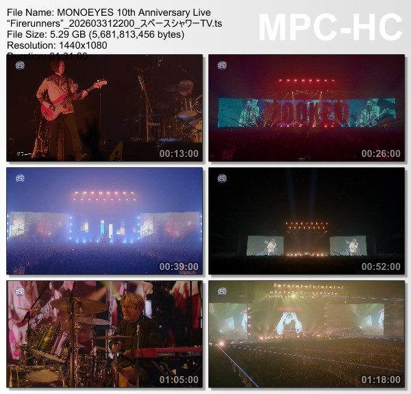 [TV-Variety] MONOEYES – 10th Anniversary Live “Firerunners” (SSTV 20260331)
