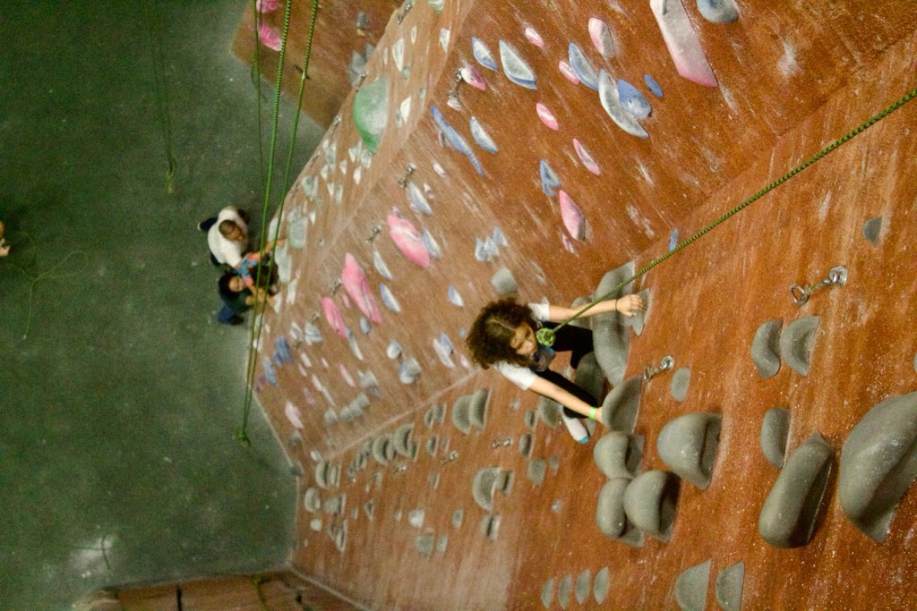 Tall indoor climbing walls for top rope and lead climbing near Greenville South Carolina