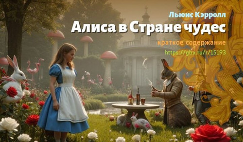 Читать краткий пересказ сказки Льюиса Кэрролла «Алиса в Стране чудес» Алиса в Стране чудес, Кэрролл,.jpg
