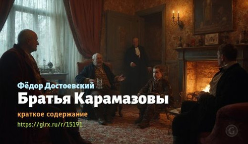 Краткий пересказ романа Фёдора Достоевского «Братья Карамазовы» Братья Карамазовы, Достоевский, крат.jpg