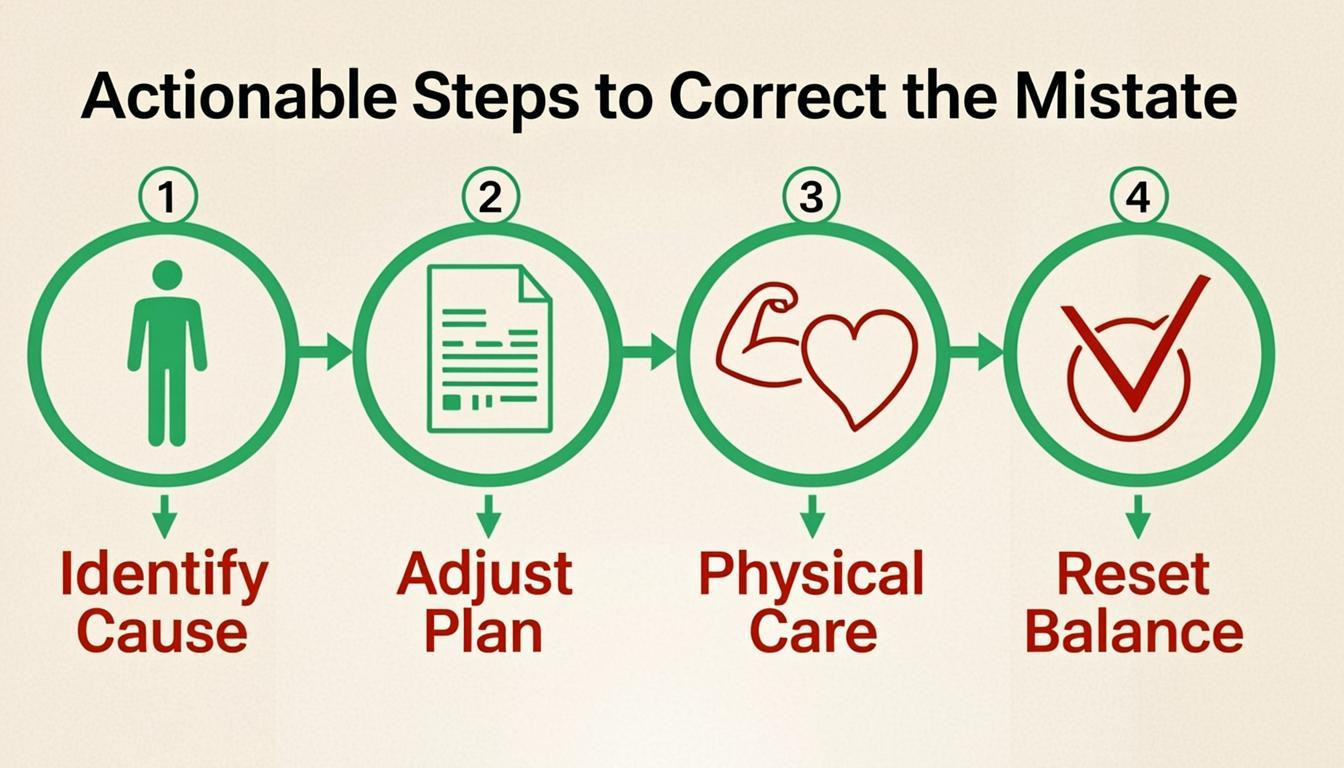 tutorial visual: Actionable Steps to Correct the Mistake