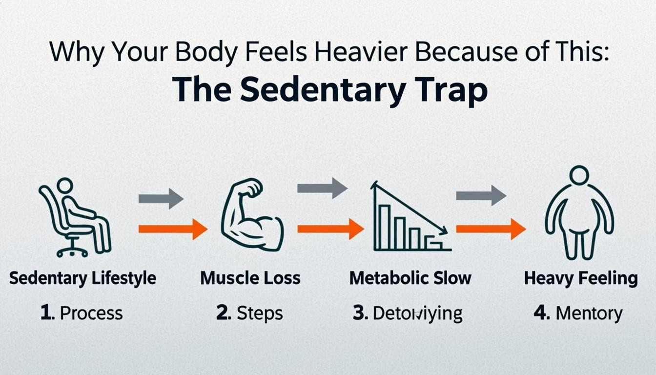concept visual: Why Your Body Feels Heavier Because Of This: The Sedentary Trap