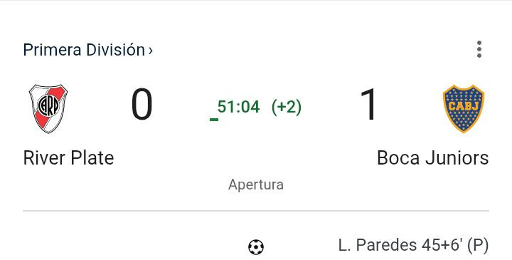 Paredes marco el 1-0