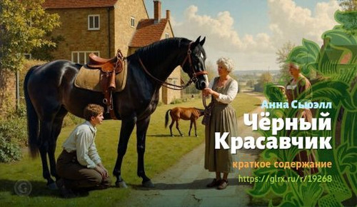 Читать краткий пересказ книги Анны Сьюэлл «Чёрный Красавчик». Чёрный Красавчик, Сьюэлл, краткое соде.jpg