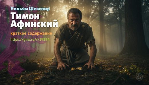 Читать краткий пересказ книги Уильяма Шекспира «Тимон Афинский». Тимон Афинский, Шекспир, краткое со.jpg