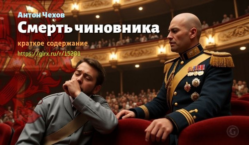 Читать краткий пересказ романа Антона Чехова «Смерть чиновника». Смерть чиновника, Чехов, краткое со.jpg