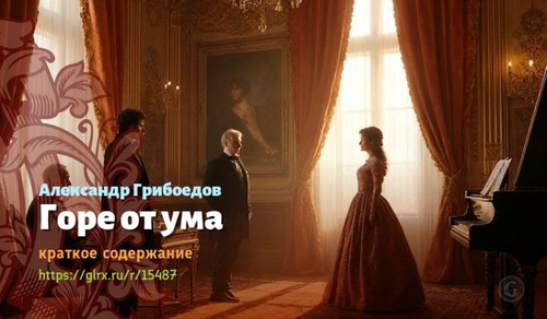 Читать краткий пересказ романа Александра Грибоедова «Горе от ума». Горе от ума, краткое содержание .jpg