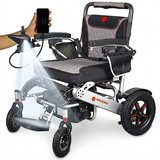 electric wheelcahir with headlights and charging