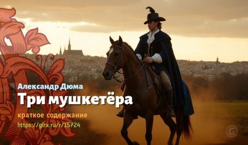 Читать краткий пересказ романа Александра Дюма «Три мушкетёра». Три мушкетёра, Дюма, краткое содержа.jpg