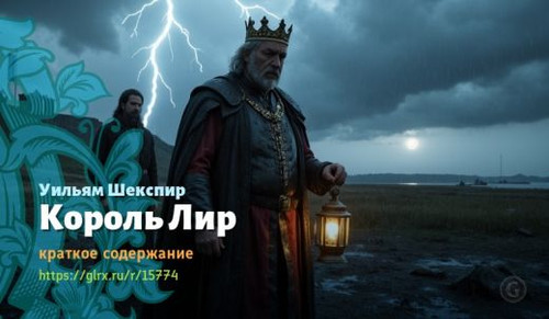Читать краткий пересказ романа Шекспира «Король Лир». Король Лир, краткое содержание Уильям Шекспир.jpg