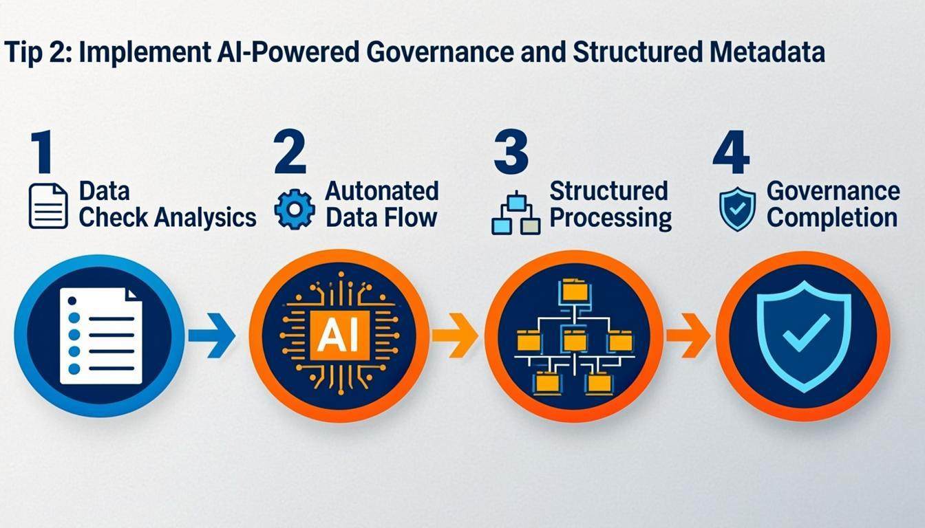 tutorial visual: Tip 2: Implement AI-Powered Governance and Structured Metadata